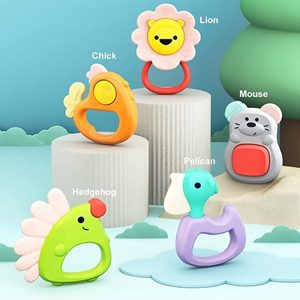 جغجغه دندانگیر 5 عددی هولی تویز Hola Toys مدل E318A _اسباب بازی نوزادی